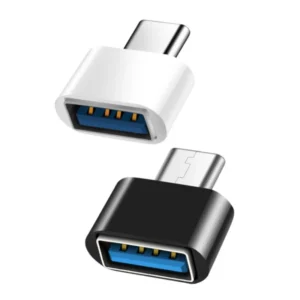 2 Pieces Black/white TypeC to USB Adapter Interface Conversion Charging Conversion for Mobile Phones and Tablets