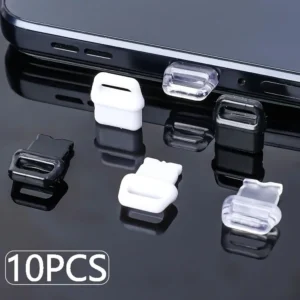1pcs Anti Dust Plug Charge Port Cover Dust Plug Universal IOS Type C Plugs Stopper Protection Cap Mobile Phone Pendant