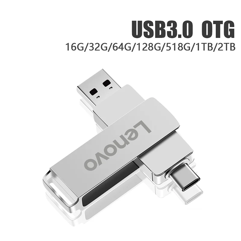 Lenovo High Speed USB 3.0 Flash Drive 512GB Metal Type-C U Disk 256GB 128GB Memory Stick for PC Phone Data Transfer Network Card - Image 5