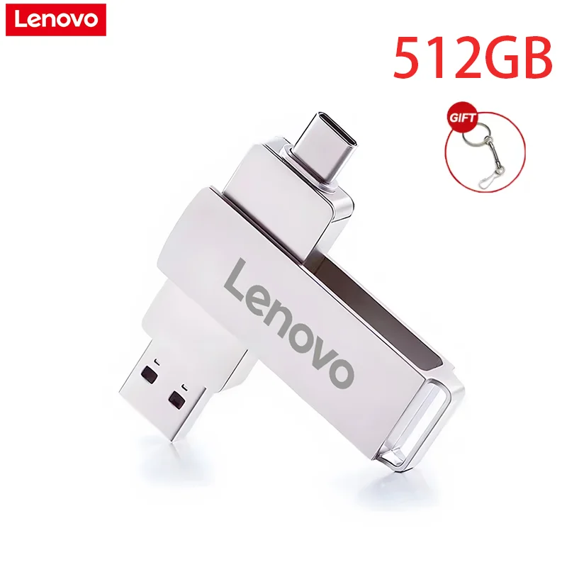 Lenovo High Speed USB 3.0 Flash Drive 512GB Metal Type-C U Disk 256GB 128GB Memory Stick for PC Phone Data Transfer Network Card - Image 13