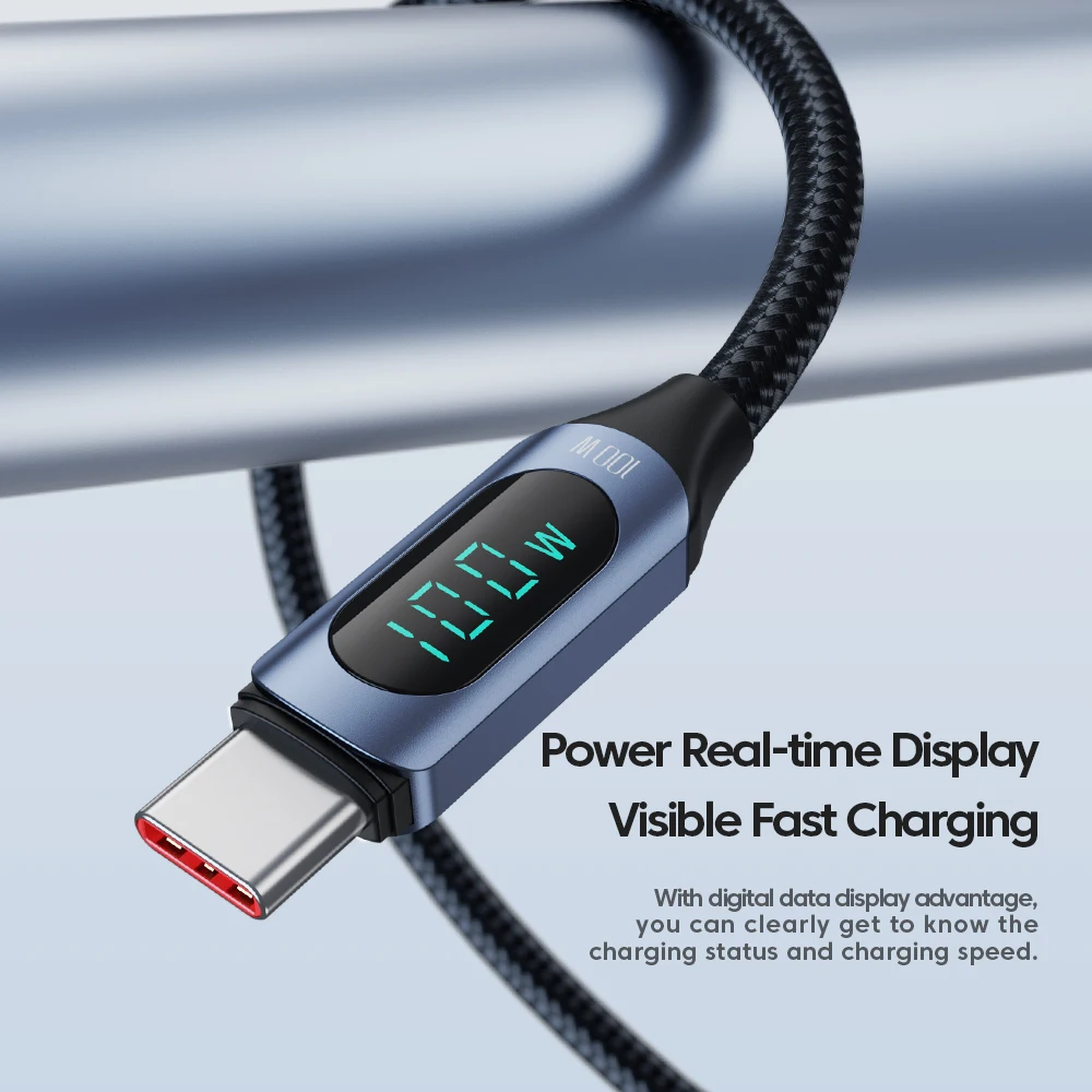 Toocki 100W Type C to Type C Cable PD Fast Charging Charger USB C to USB C Display Cable For Macbook iPad Data Cord Wire - Image 6